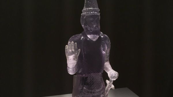 This is a 3D printed replica of a historic artefact destroyed during the occupation of Mosul in Iraq (Twitter)