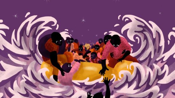 Journeys Drawn: Illustration from the Refugee Crisis tells the stories of some of the estimated 68.5 million people who have been forcibly displaced worldwide (Twitter)