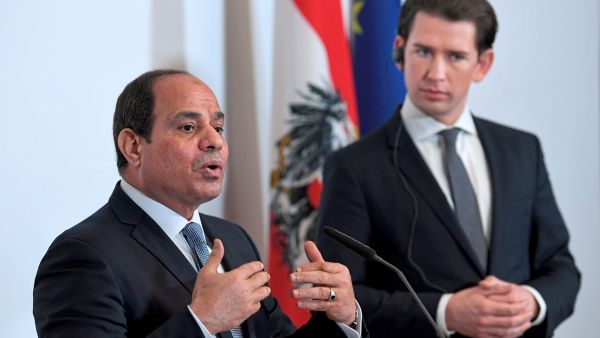 Austria's Prime Minister Kurz praises Egypt's President Sisi  (Twitter)