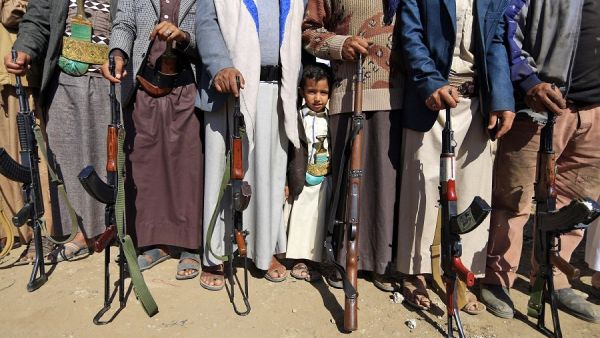Houthi militants (Twitter)