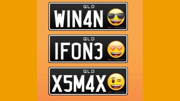 Emoji license plates (Twitter)