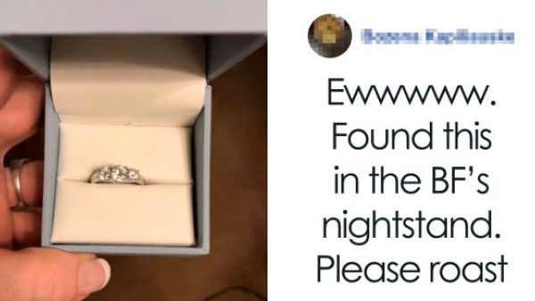 If you are disappointed by your engagement ring (Twitter)