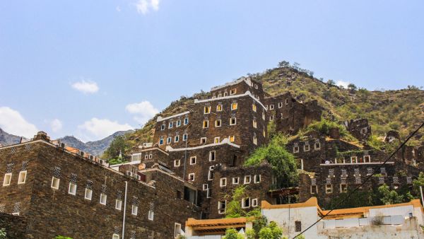 Located about 28 miles west of Abha, "Rijal Alma" is one of the most prominent cultural and archeological destinations in Saudi Arabia (Shutterstock)
