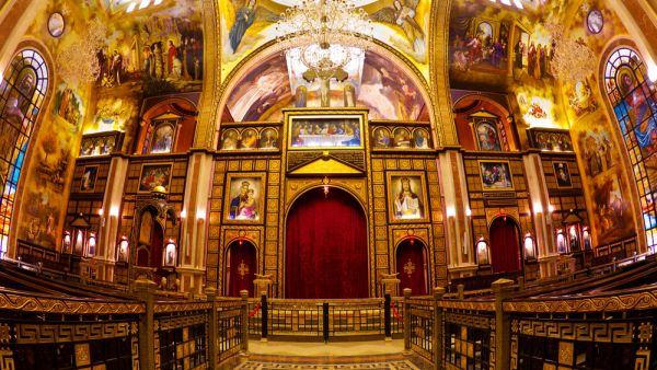 Interior of coptic church , Sharm-el-Sheik, Sinai, Egypt (Shutterstock)