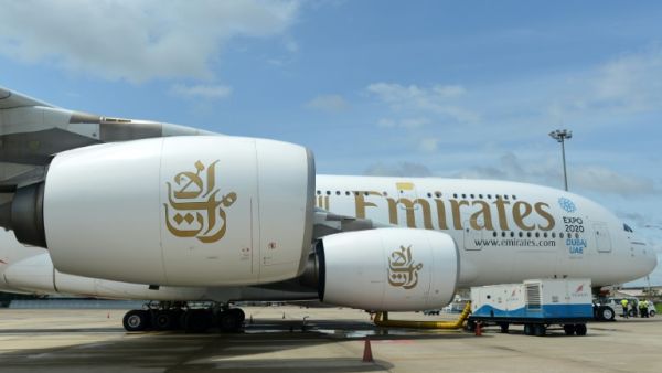 Emirates’ half-year profits plunged 75 percent last year, leading to a 21 percent plunge in the carrier's brand value.
 (AFP/Ishara Kodikara)