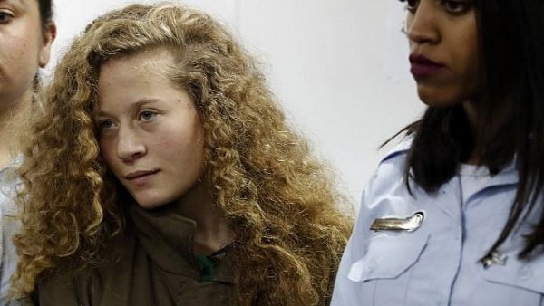The jailed teenager, Ahed Tamimi (AFP/FILE)