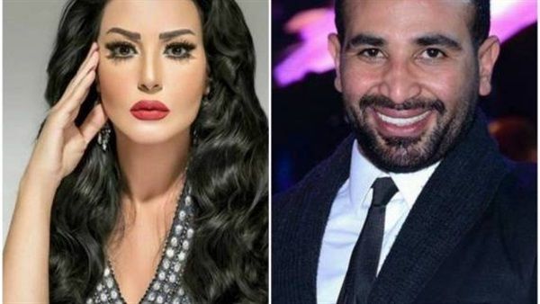 الفنان أحمد سعد والفنانة شمية الخشاب