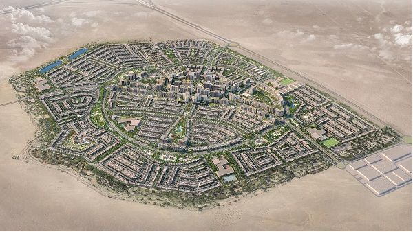 Alghadeer masterplan, which sits close to the border of Abu Dhabi and Dubai, consists of 14,408 units, including villas, townhouses, and maisonettes. 