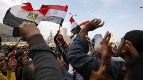 مظاهرات مصرية في ذكرى ثورة 25 يناير. 