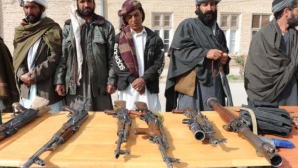 Former Taliban fighters hand over their weapons (File photo used for illustrative purposes)