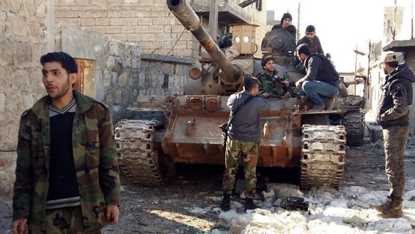 Syrian army fighters are seen after recapturing parts of Aleppo from Daesh. (AFP/File)
