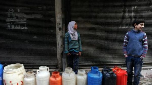 Access to clean drinking water has been an ongoing struggle for Aleppo residents. (AFP/File)