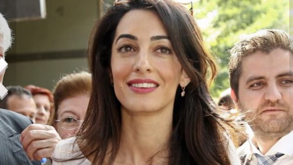 Lawyer Amal Clooney wants the International Criminal Court to listen to Saif Gaddafi's case. (File photo)