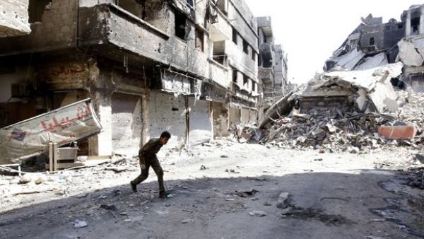 Hundreds of civilians have been killed in both sides of the divided city by government airstrikes and rebel shelling since November 15. (AFP/File)