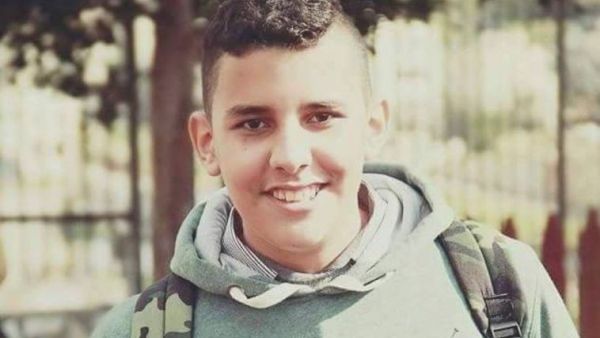 Israeli soldiers "mistakenly" shot and killed 15 year old Mahmoud Badran and injured four others. (Twitter) 