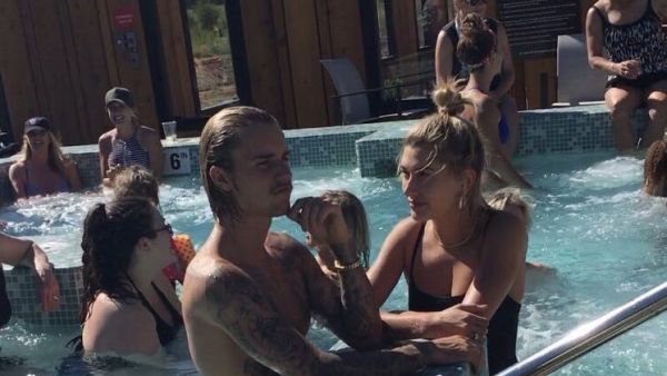 Justin Bieber and Hailey Baldwin (Twitter)