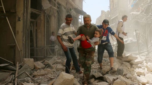 More than 280,000 people have been killed and millions displaced since the start of the Syrian conflict in 2011. (AFP/Ameer Alhalbi)