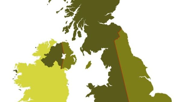 The new Britain: Leavia and Remainia (Twitter) 