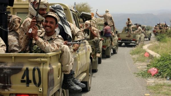 Yemeni fighters loyal to President Abedrabbo Mansour Hadi drive in the Yafa area some 180 kilometres north of the port city of Aden on August 9, 2016. (AFP/File) 