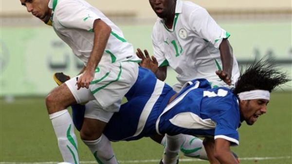 جانب من مباراة السعودية والكويت في كأس الخليج 2010 الذي يقام حاليا في اليمن.