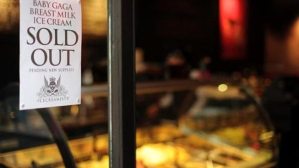 يشير هذا الإعلان إلى أن مثلجات حليب الأم قد نفدت!.  يشير هذا الإعلان إلى أن مثلجات حليب الأم قد نفدت!.