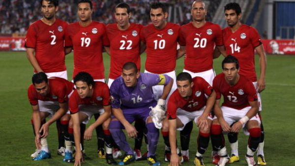 صورة للاعبي فريق كرة القدم المصري. صورة للاعبي فريق كرة القدم المصري.