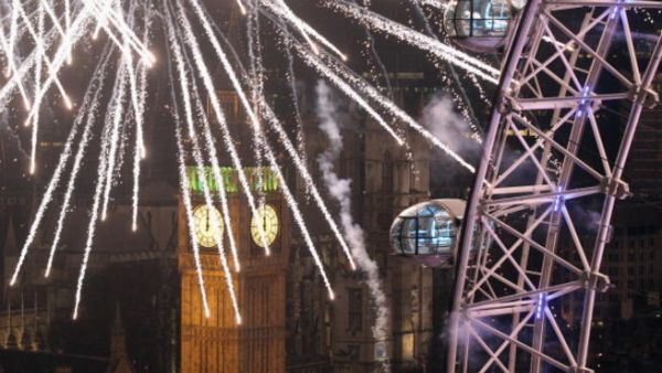 احتفالات العام الجديد في لندن.