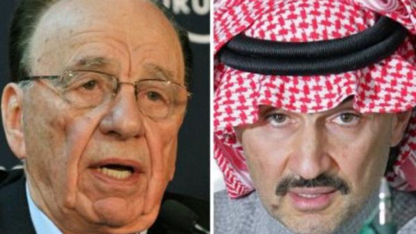 الثري السعودي الوليد بن طلال شريك مردوخ.