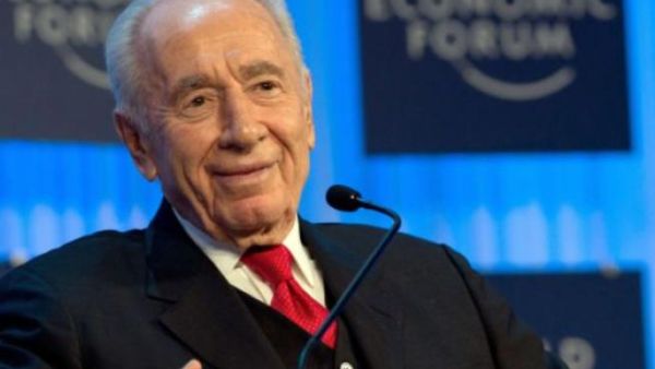  رئيس الكيان الصهيوني شمعون بيريز في دافوس الأردن