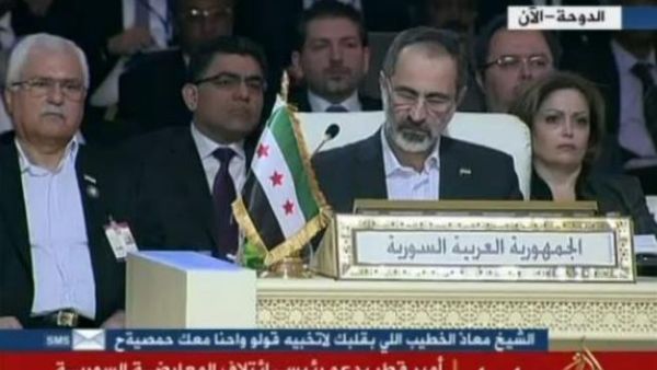 معاذ الخطيب رئيس الائتلاف الوطنى السوري 