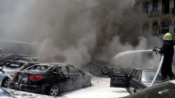 الجيش الحر يفجر مركز الامن القومي في دمشق الجيش الحر يفجر مركز الامن القومي في دمشق