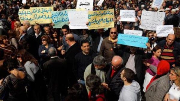 مظاهرات في لبنان "زحف بيروت"