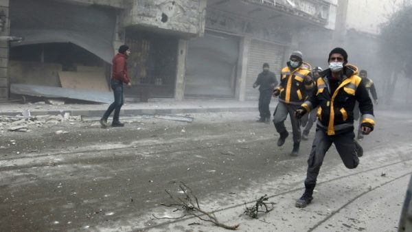 Assad regime continued firing artillery shells into Syria’s besieged Eastern Ghouta (AFP/File Photo)
