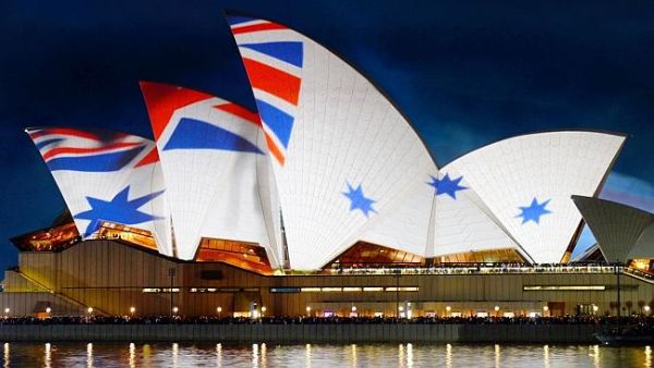 The Sydney Opera House during the Royal Australian Navy International Fleet Review. (AFP/File)