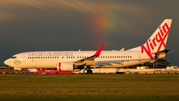 Virgin Australia reported A$62.5 million half-year profit and reportedly took out a A$164 million loan in the same period. (Wikimedia Commons)
