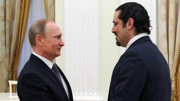  Prime Minister-designate Saad Hariri meet the Russian President Vladimir Putin (Twitter)