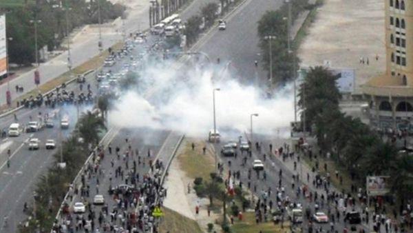 جانب من الإحتجاجات التي شهدتها العاصمة البحرينية المنامة خلال الشهرين الماضيين