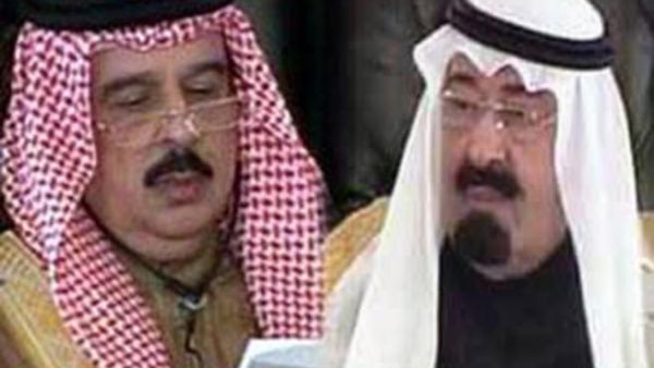 العاهل السعودي الملك عبد الله بن عبد العزيز ونظيره البحريني الملك حمد بن عيسى آل خليفة