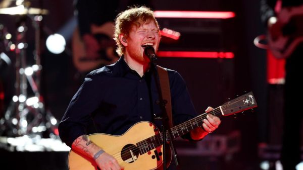 British singer Ed Sheeran, who has released a new album titled Divide. AFP