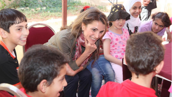 Queen Rania stressed that patience is essential in every field except in education, due to the fast pace of advancements with which Jordan must keep up. (Instagram/Queen Rania Al Abdullah)