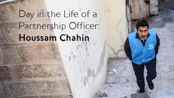 Houssam Chahin, Senior Private Sector Partnerships Officer (MENA) in UNHCR. (Bayt)