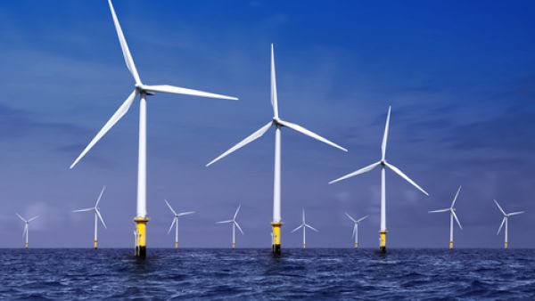 
The project is already more than half-completed, with the first turbine monopile installed in early April, and construction of the wind farm’s 1,000-tonne offshore substation underway. (Shutterstock) 