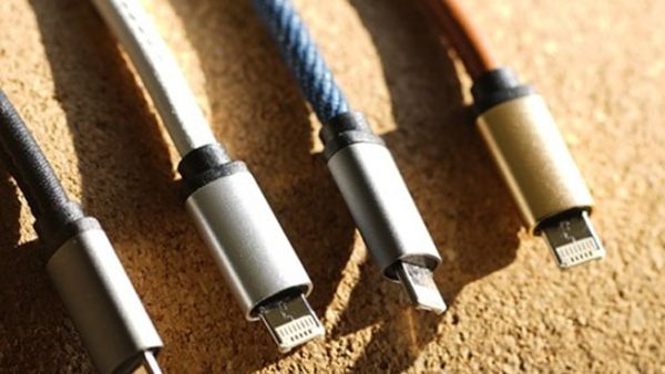 The LMcable is a Kickstarter project that calls itself the world’s first iOS and Android common connector. (Photo courtesy of T-break)