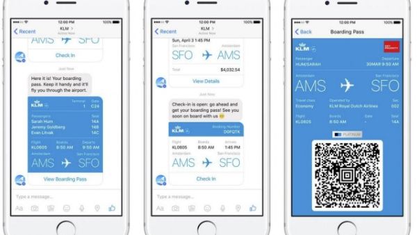Passengers will also be able to chat with KLM support staff right inside the Messenger. (Leadr)
