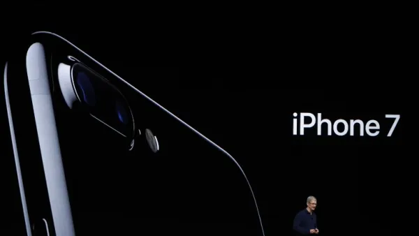 Apple Senior Vice President of Worldwide Marketing Phil Schiller at the iPhone 7 launch in San Francisco, California on September 07, 2016. (AFP/Josh Edelson)