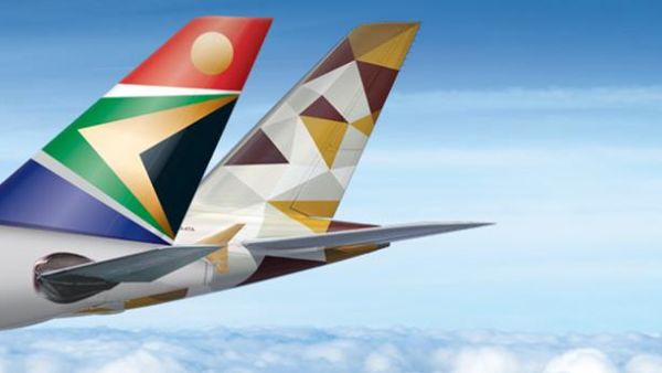 SAA said that the Johannesburg-Abu Dhabi route was not sustainable. (Etihad)