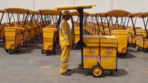 Qatar has launched new shaded trolleys for cleaners who work outdoors in the hot summer. (The Peninsula)