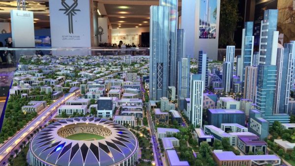 A model shows construction plans for Egypt's new capital city, another major administrative city project. (File photo) A model shows construction plans for Egypt's new capital city, another major administrative city project. (File photo)