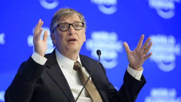 Bill Gates at the World Economic Forum in Davos 2017.  (AFP/Fabrice Coffrini)