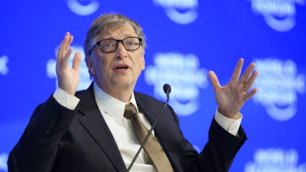Bill Gates at the World Economic Forum in Davos 2017.  (AFP/Fabrice Coffrini)